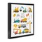Stupell Industries Let's Build Various Construction Trucks Floating Frame, design by Creative Studio